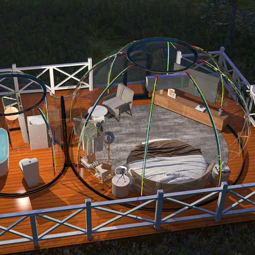 Geodesic Dome Outdoor Igloo For Glamping Pods